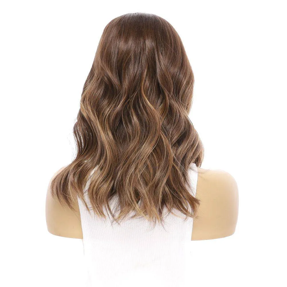 16" HatFall Wig Medium Brown Balayage
