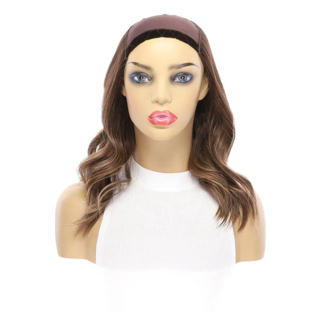 16" HatFall Wig Medium Brown Balayage