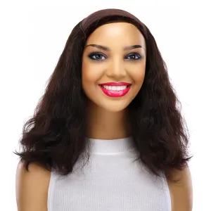 16" HatFall Wig Soft Black Wavy