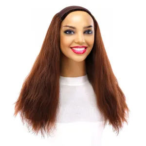 20" HatFall Wig Auburn Wavy