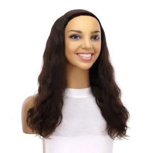 20" HatFall Wig Dark Brown Wavy