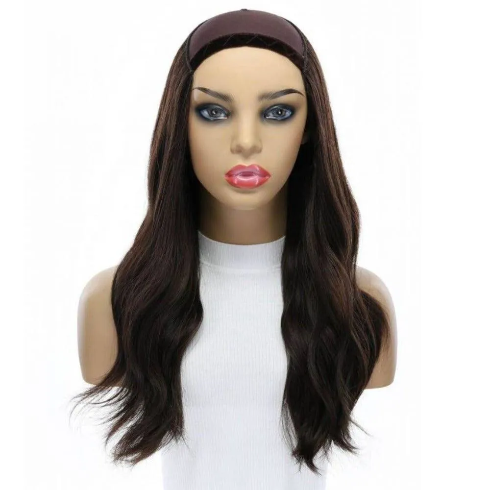 20" HatFall Wig Dark Brown
