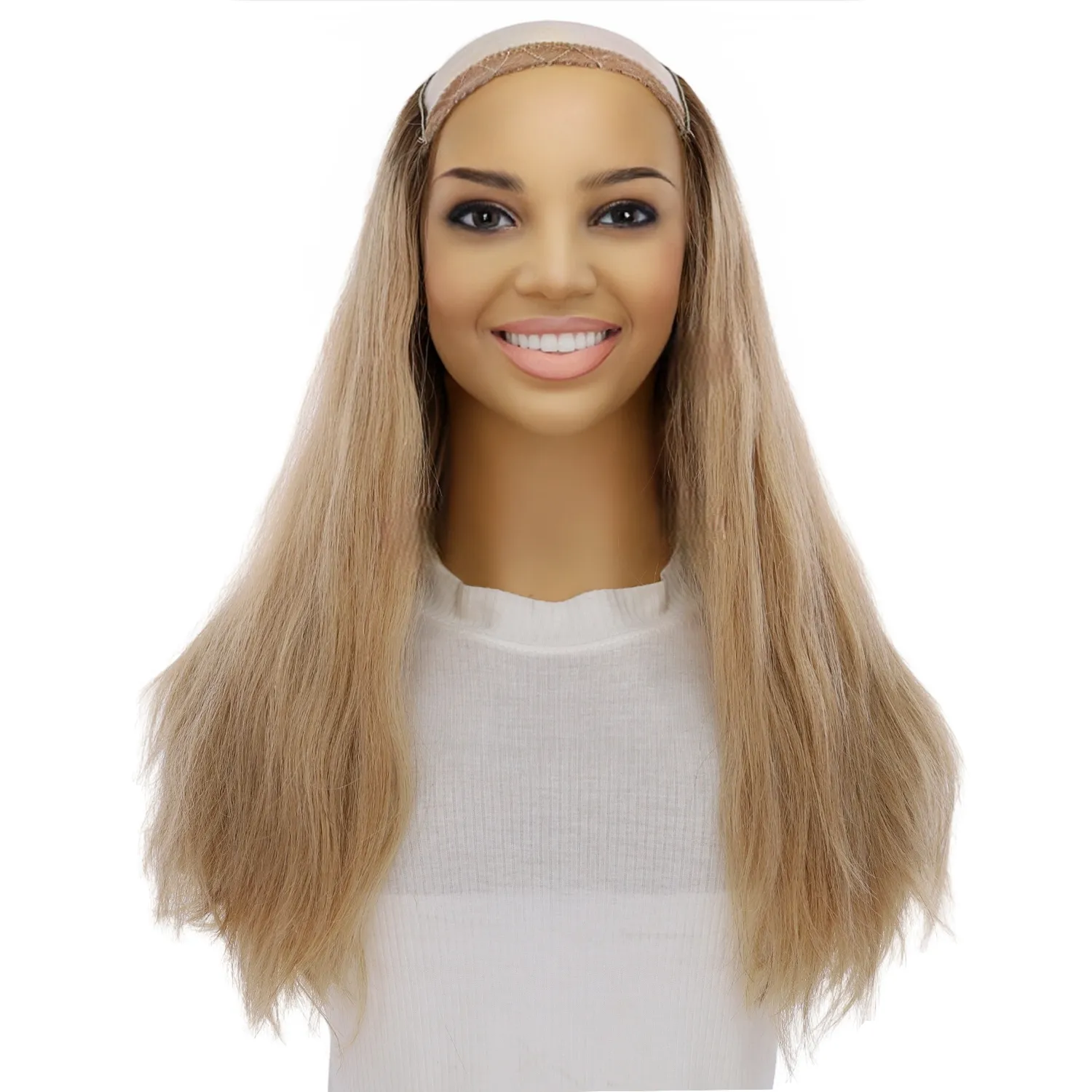 20" HatFall Wig Golden Blonde Wavy