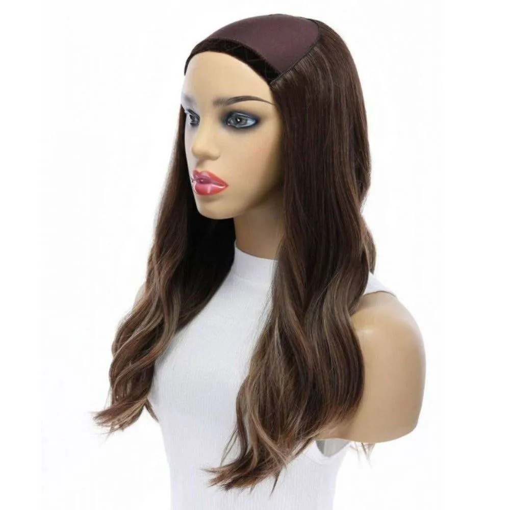 20" HatFall Wig Medium Brown Balayage