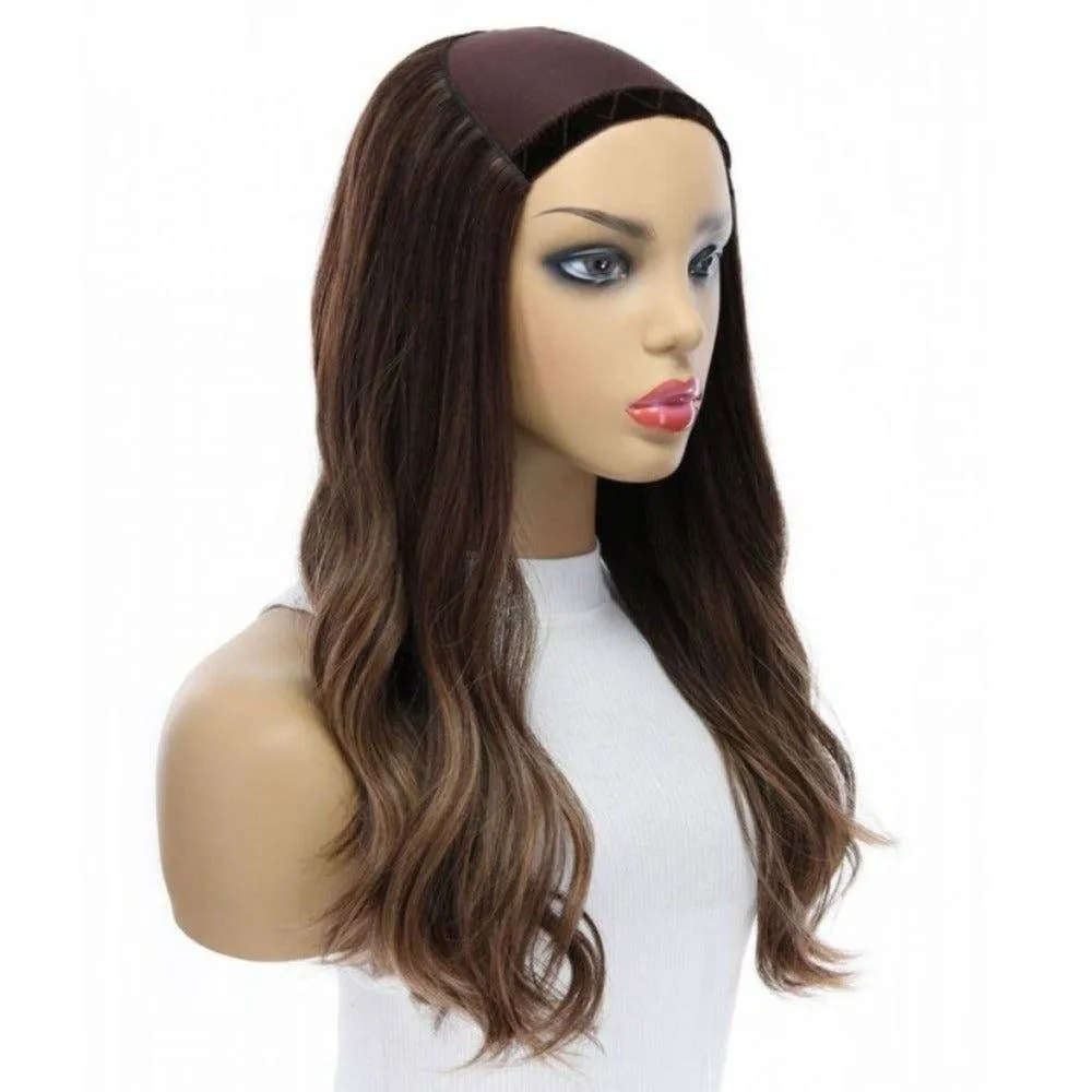 20" HatFall Wig Medium Brown Balayage
