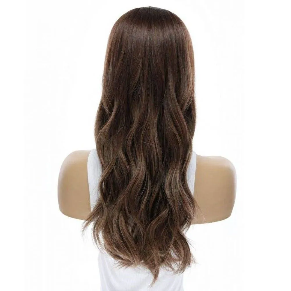 20" HatFall Wig Medium Brown Balayage