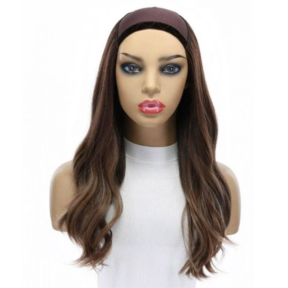 20" HatFall Wig Medium Brown Balayage