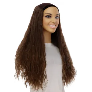 24" HatFall Wig Auburn Wavy