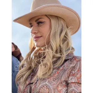 24" HatFall Wig Platinum Blonde