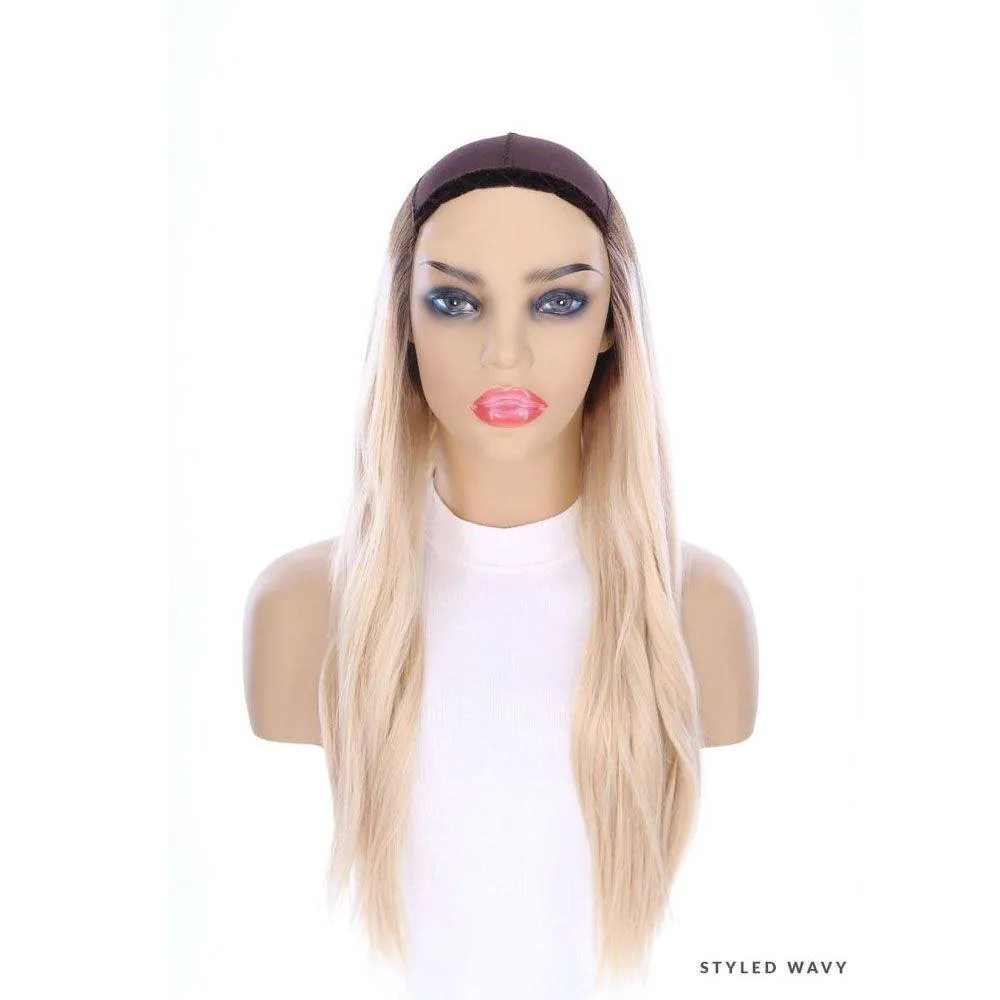 24" HatFall Wig Platinum Blonde