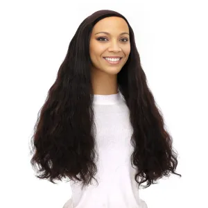 24" HatFall Wig Soft Black Wavy