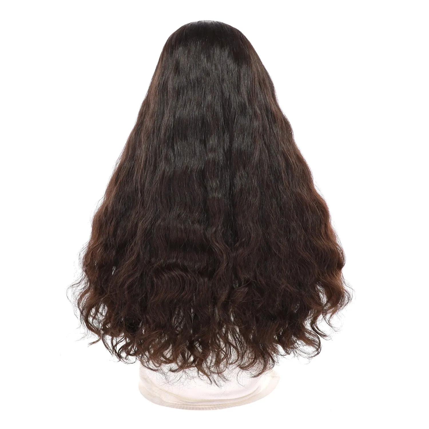 24" HatFall Wig Soft Black Wavy