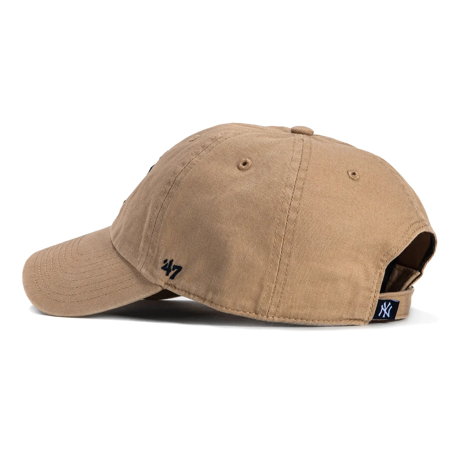 47 Brand New York Yankees Cleanup Adjustable Hat - Khaki. Navy