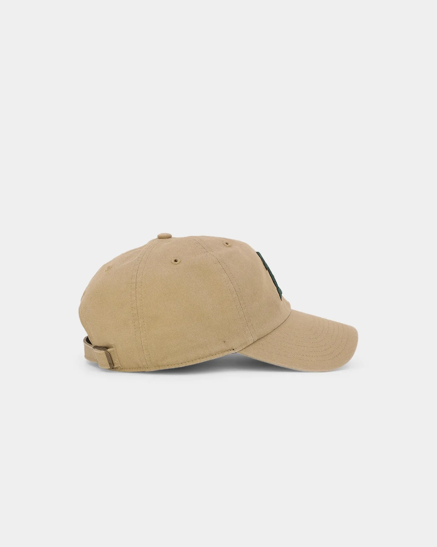 47 Brand Oakland Athletics 'Croc Hunter' Clean Up Strapback Khaki/Dark Green
