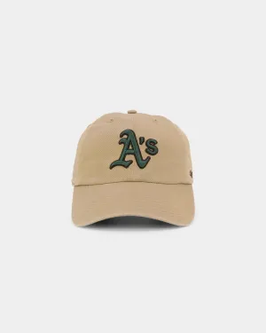 47 Brand Oakland Athletics 'Croc Hunter' Clean Up Strapback Khaki/Dark Green