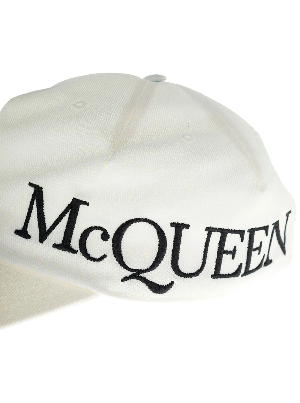 Alexander McQueen Logo Embroidered Baseball Cap