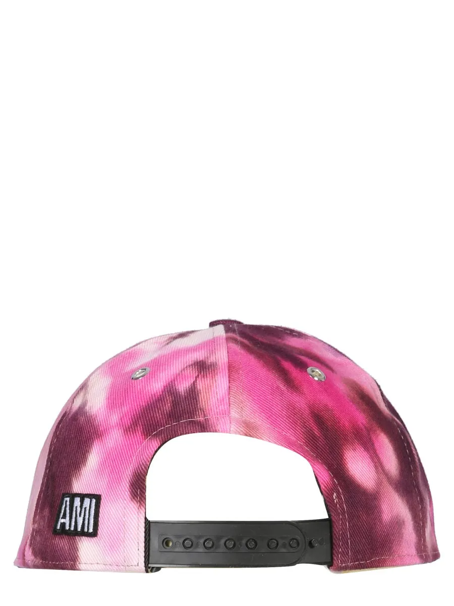 AMI Tie-Dyed Printed Baseball Cap