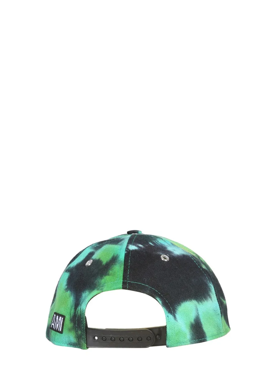 AMI Tie-Dyed Printed Baseball Cap