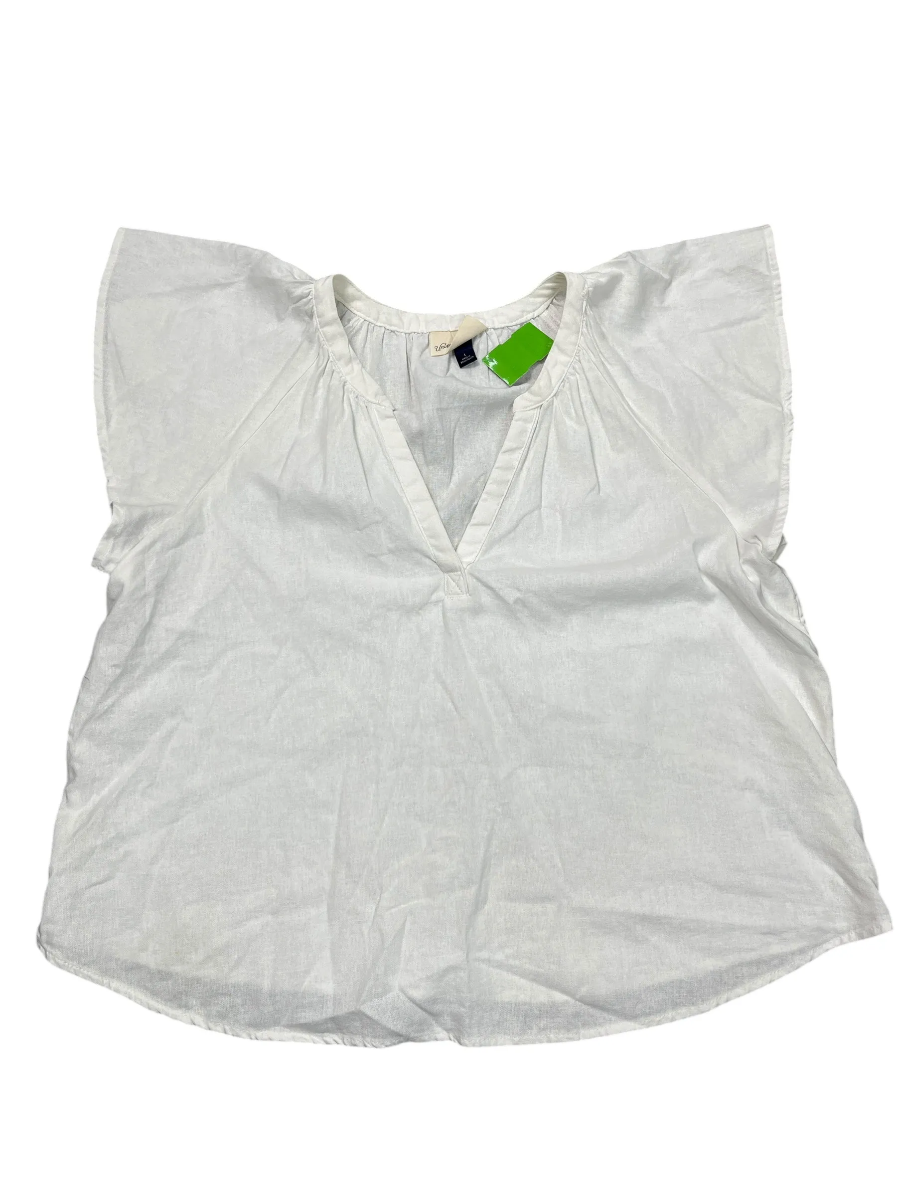 Blouse Ss By Universal Thread In White, Size:L
