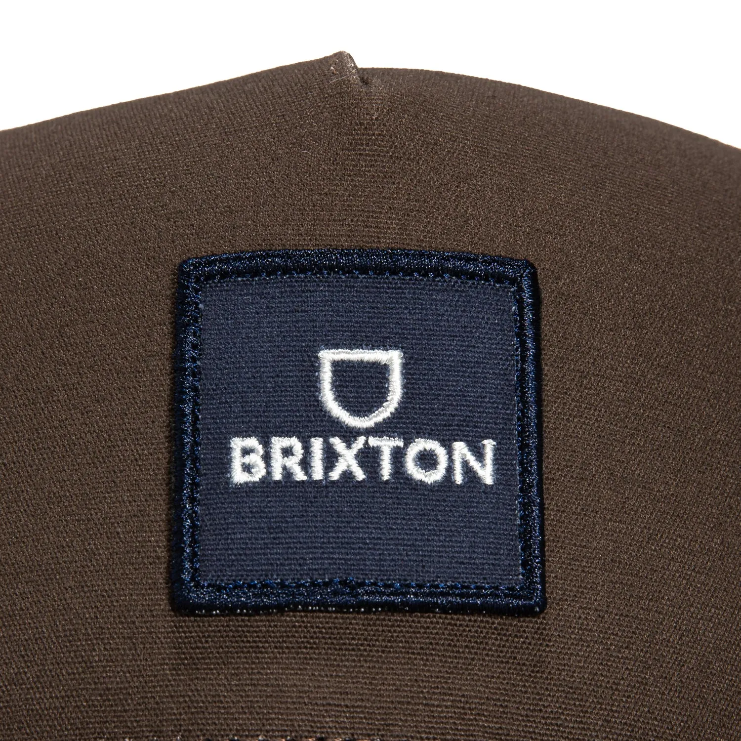 Brixton Alpha Block Mesh Snapback Trucker Hat - Brown
