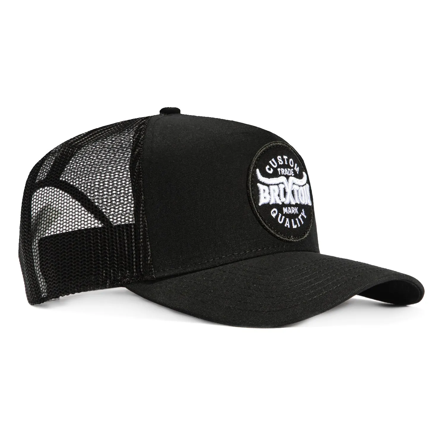 Brixton Gibson Mesh Snapback Trucker Hat - Black