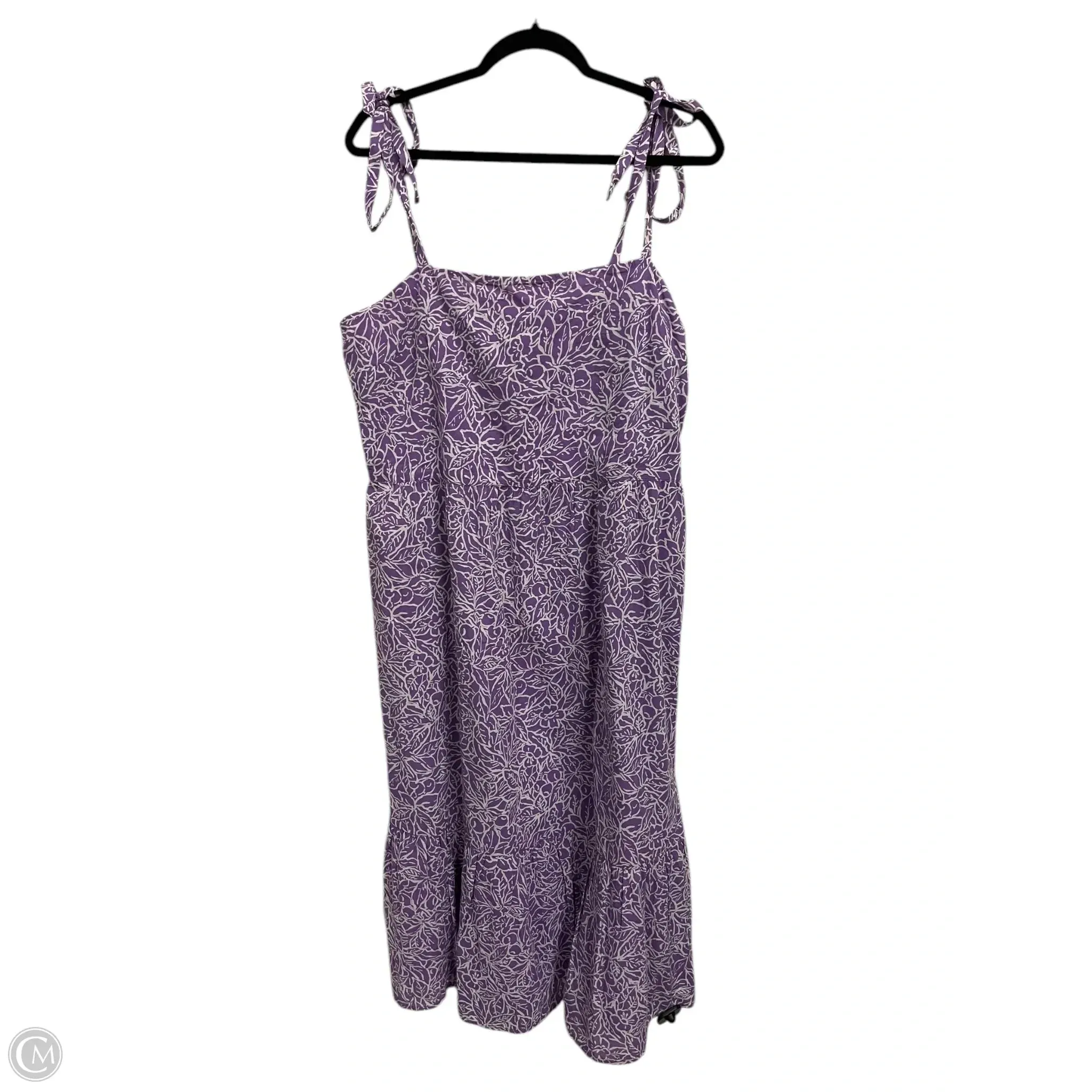 Dress Casual Midi By Gap In Purple, Size: L