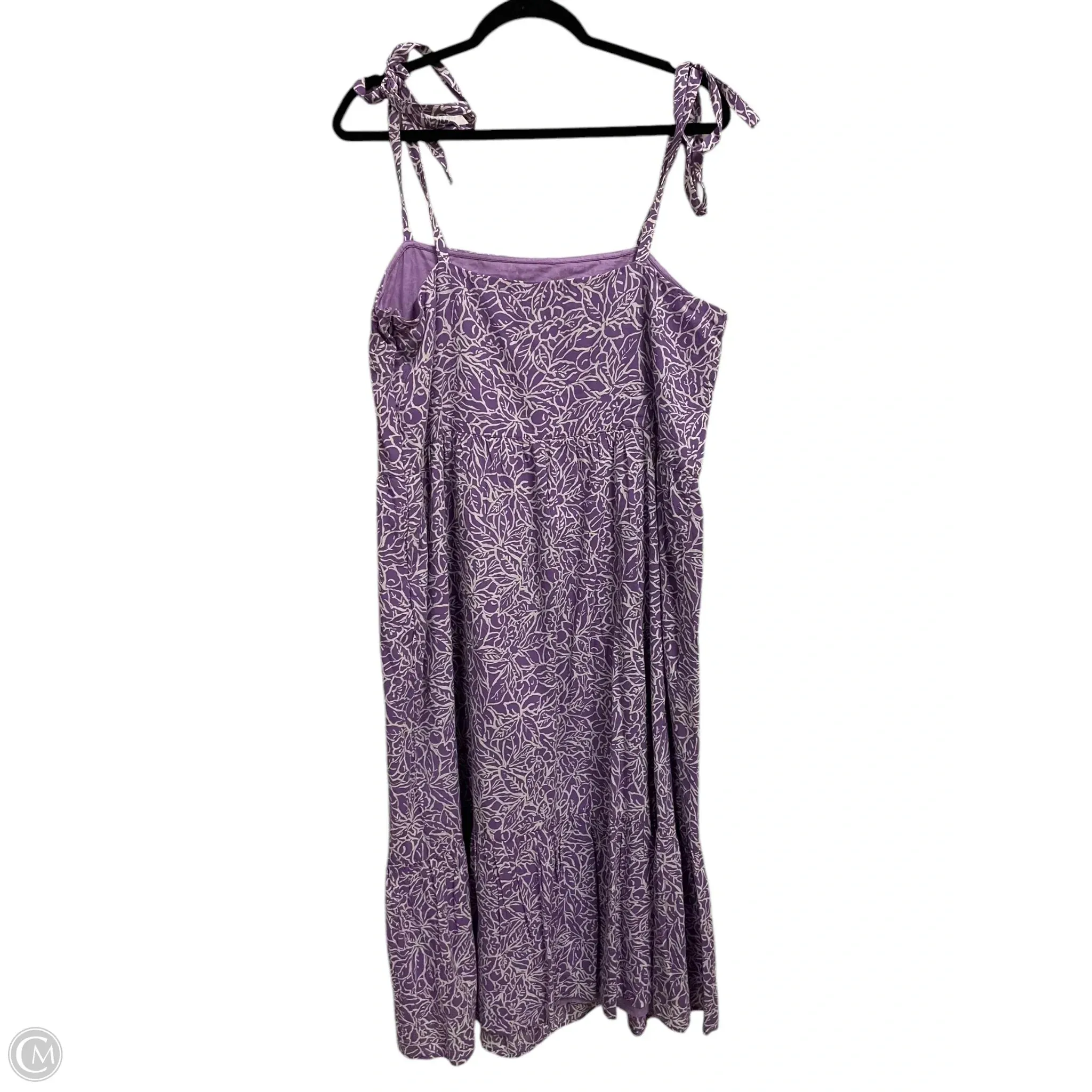 Dress Casual Midi By Gap In Purple, Size: L