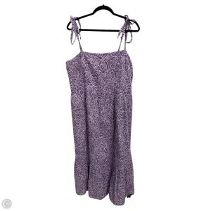 Dress Casual Midi By Gap In Purple, Size: L