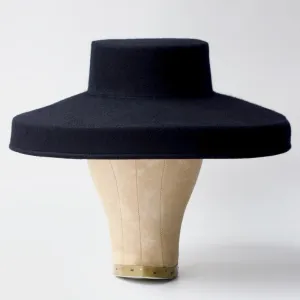 Felt Cake Hat - Navy