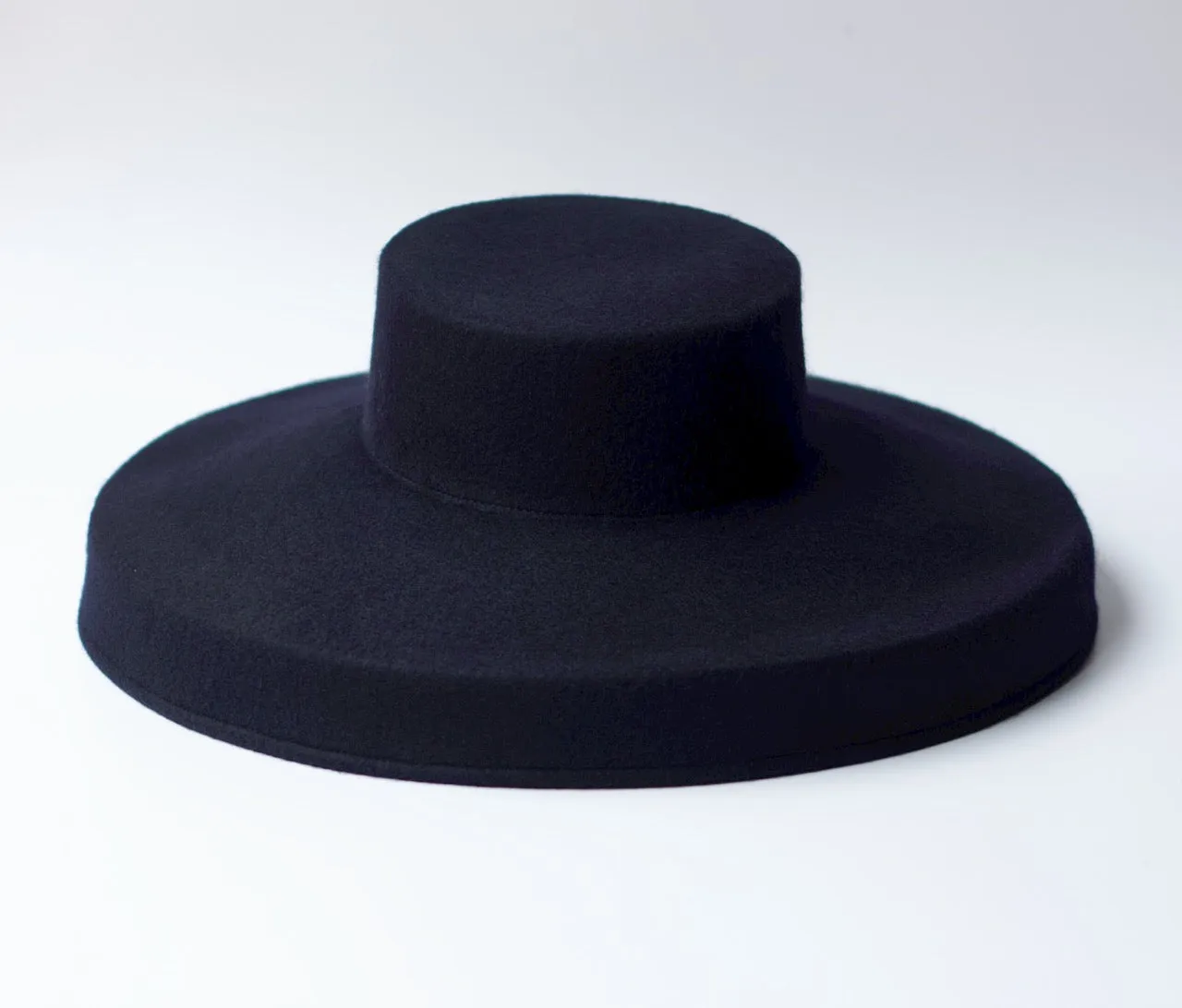 Felt Cake Hat - Navy