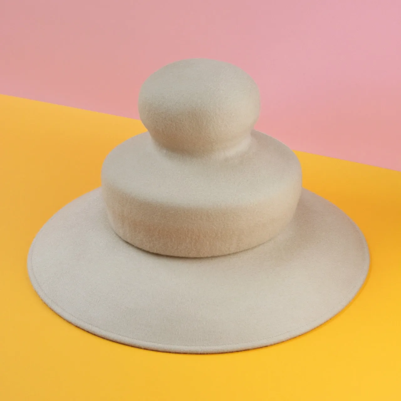 Felt Soufflet Hat - Camel