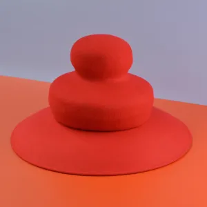 Felt Soufflet Hat - Red