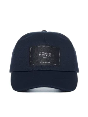 Fendi Logo Patch Baseball Cap