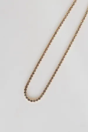 FINAL SALE - Cassidy Gold Rhinestone Necklace