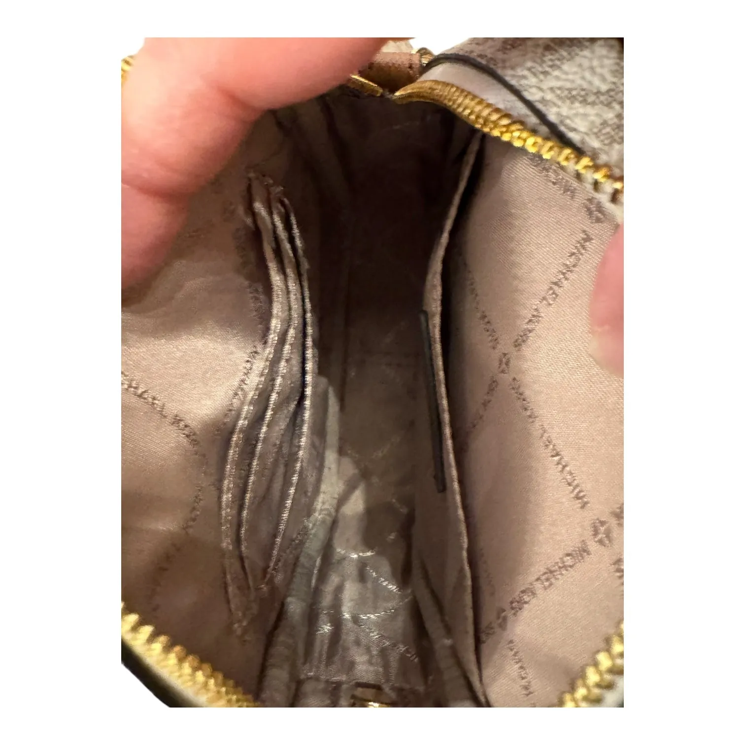 Handbag Designer By Michael Kors In Tan, Size:Small