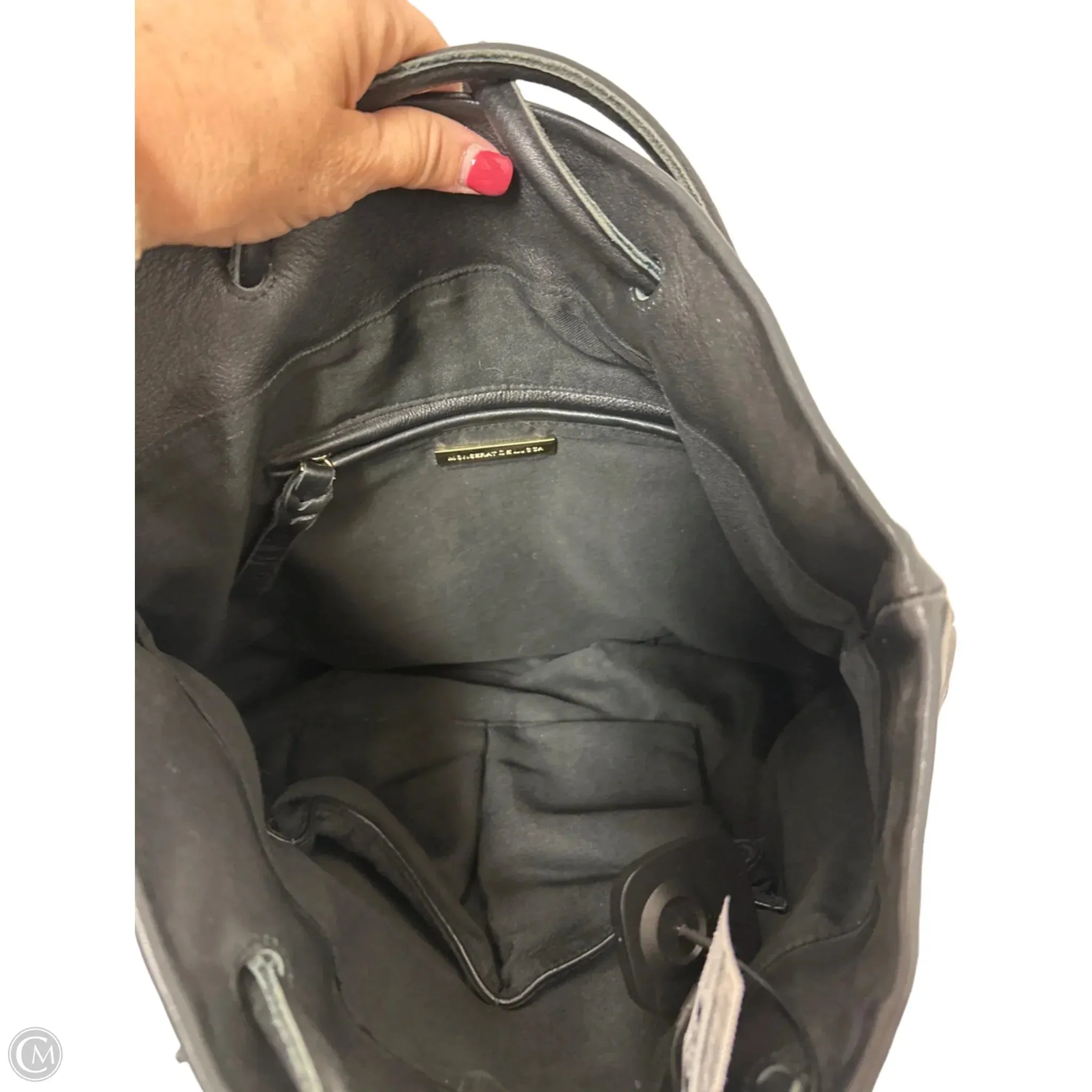 Handbag Leather By Cma, Size: Large