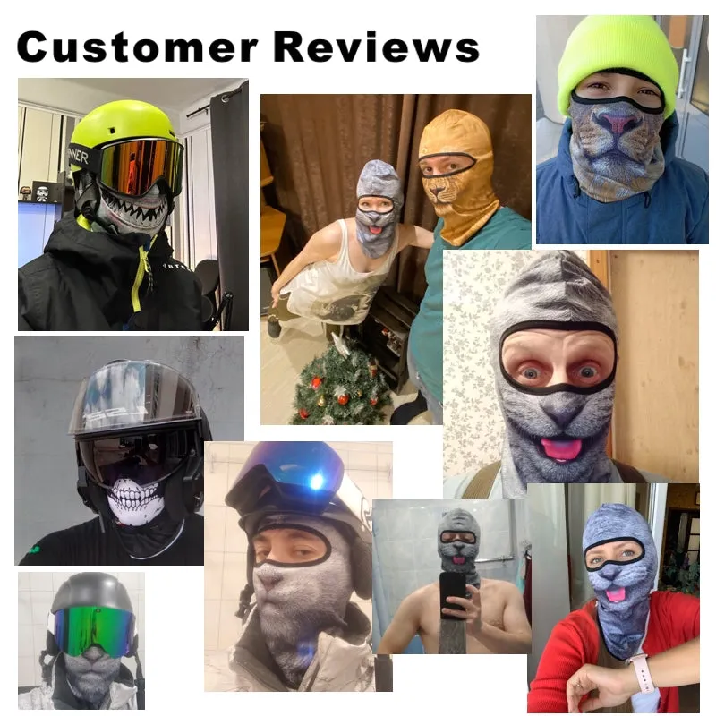 Headgear Animal Mask Hat Scarf