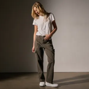 Herringbone Utility Pant - Army Green Pigment