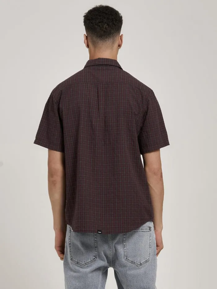 Higher Magic Check Short Sleeve Shirt - Fig