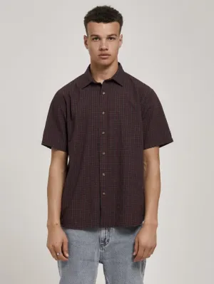 Higher Magic Check Short Sleeve Shirt - Fig