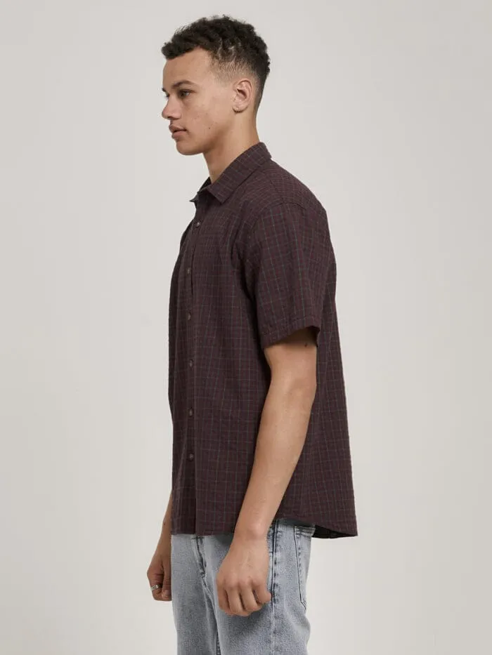Higher Magic Check Short Sleeve Shirt - Fig