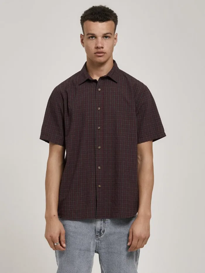 Higher Magic Check Short Sleeve Shirt - Fig