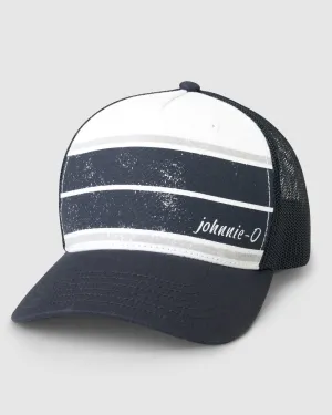 Johnnie-O Classic Striped Trucker Hat