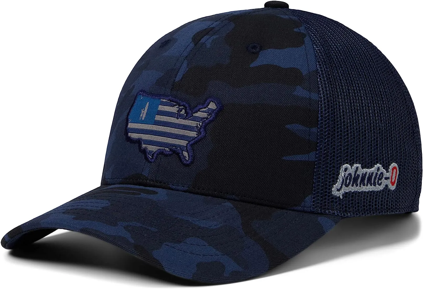 Johnnie-O Flagler Camo Mesh Trucker Hat