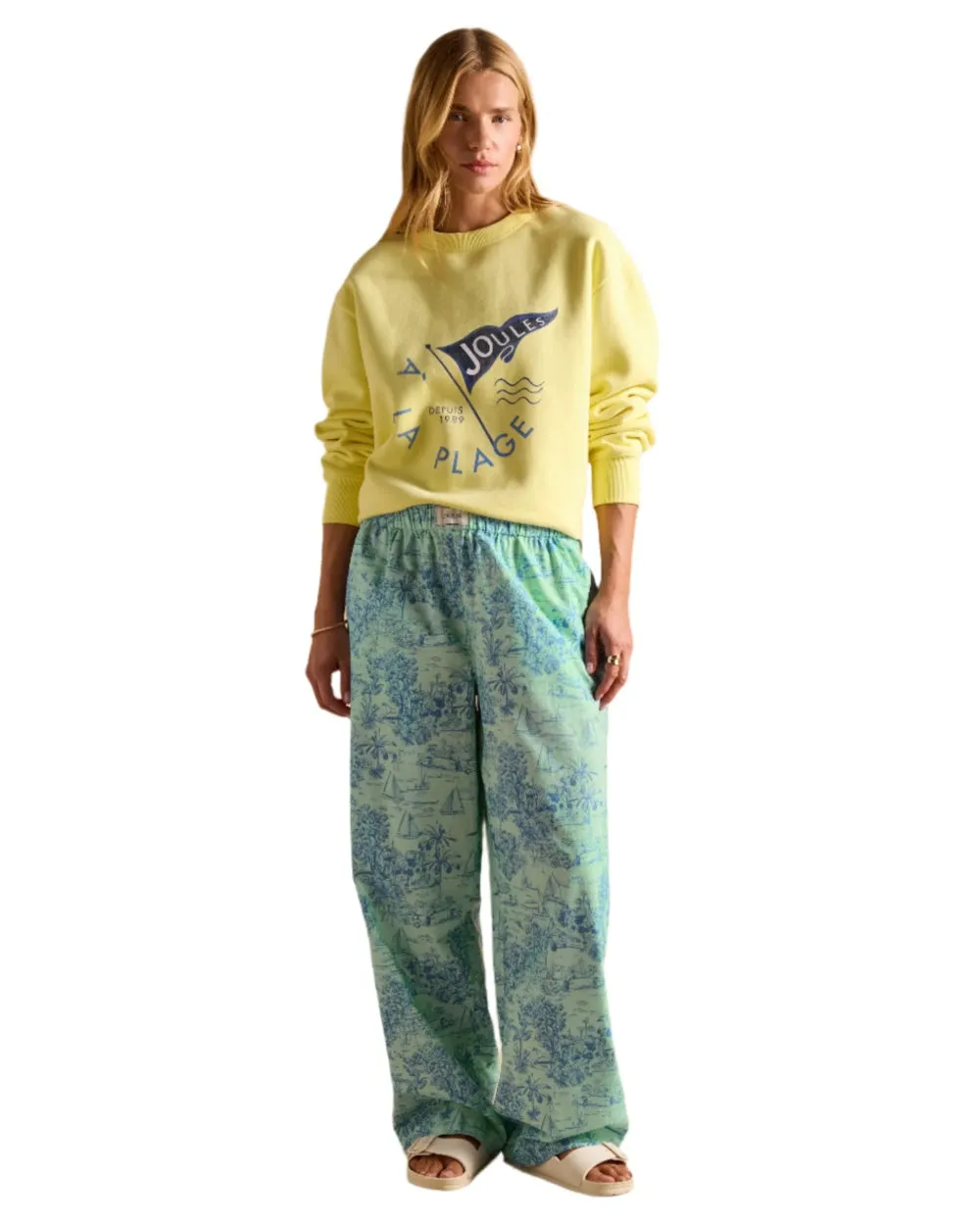 Joules Womens Graphic Crew Neck Sweatshirt