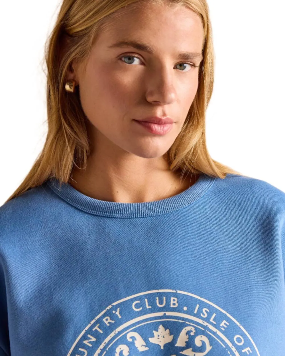 Joules Womens Graphic Crew Neck Sweatshirt