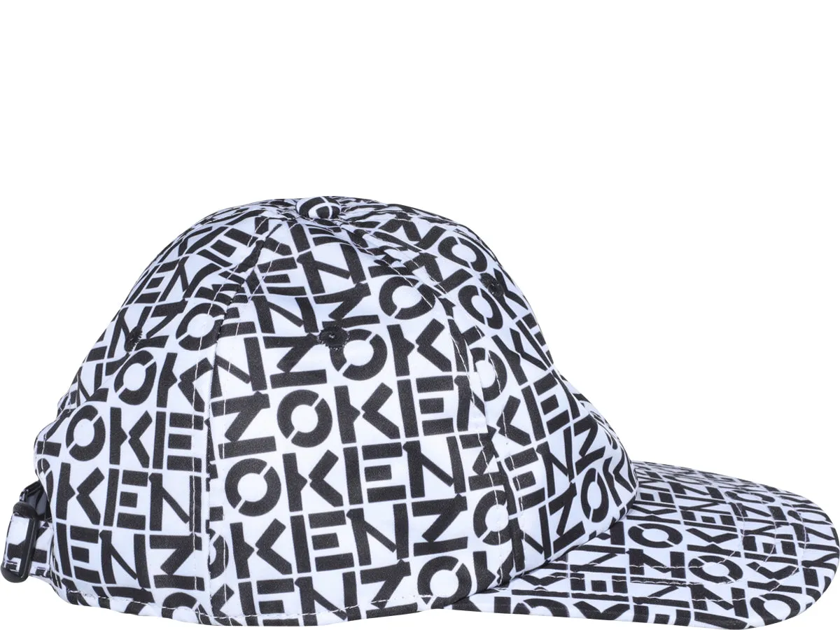 Kenzo Allover Logo Printed Baseball Hat