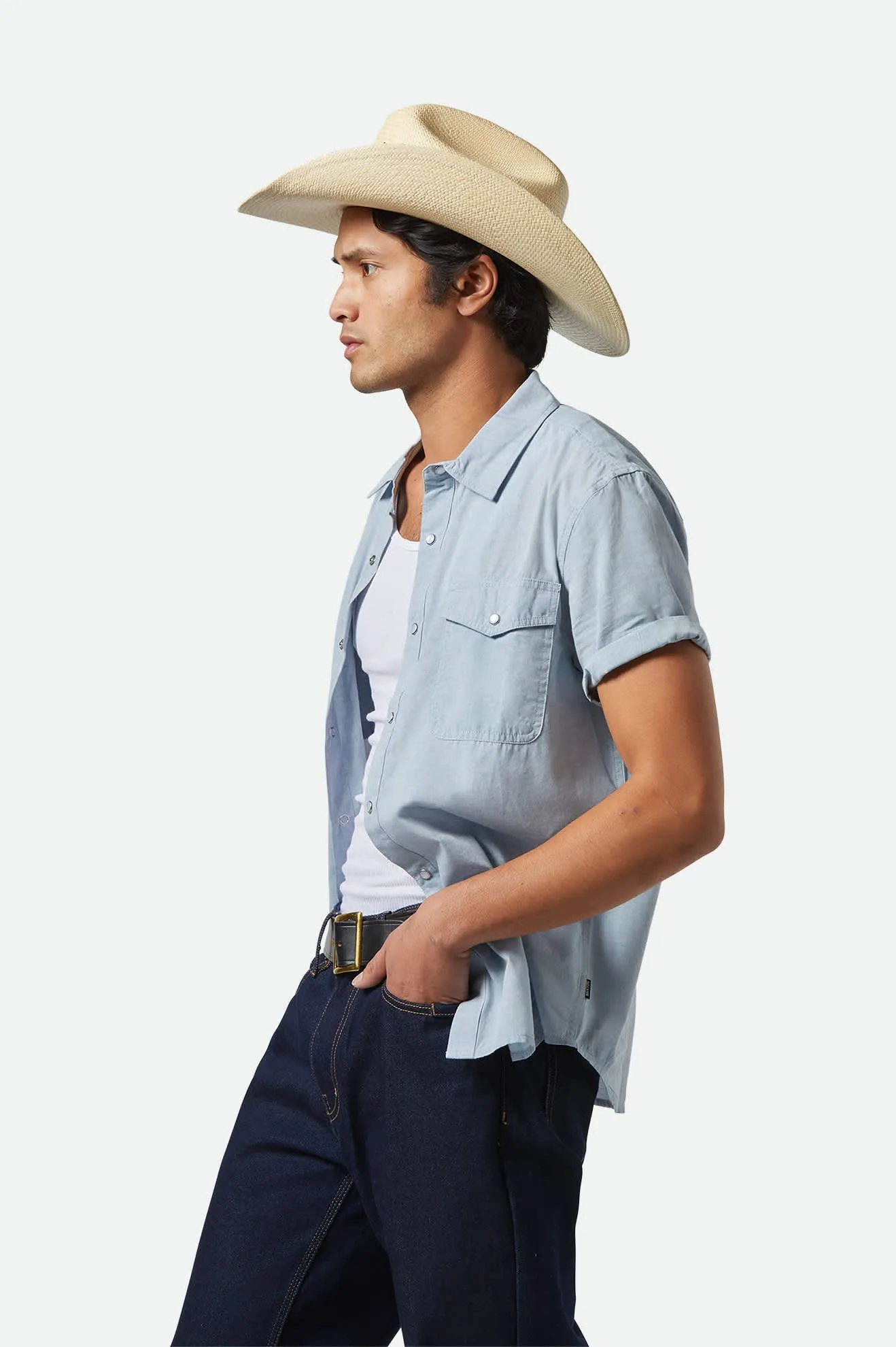 Laredo Panama Straw Cowboy Hat - Catalina Sand