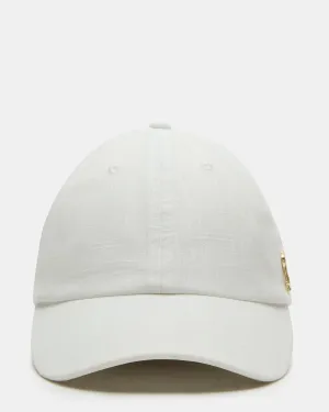 LINEN BASEBALL CAP CREAM
