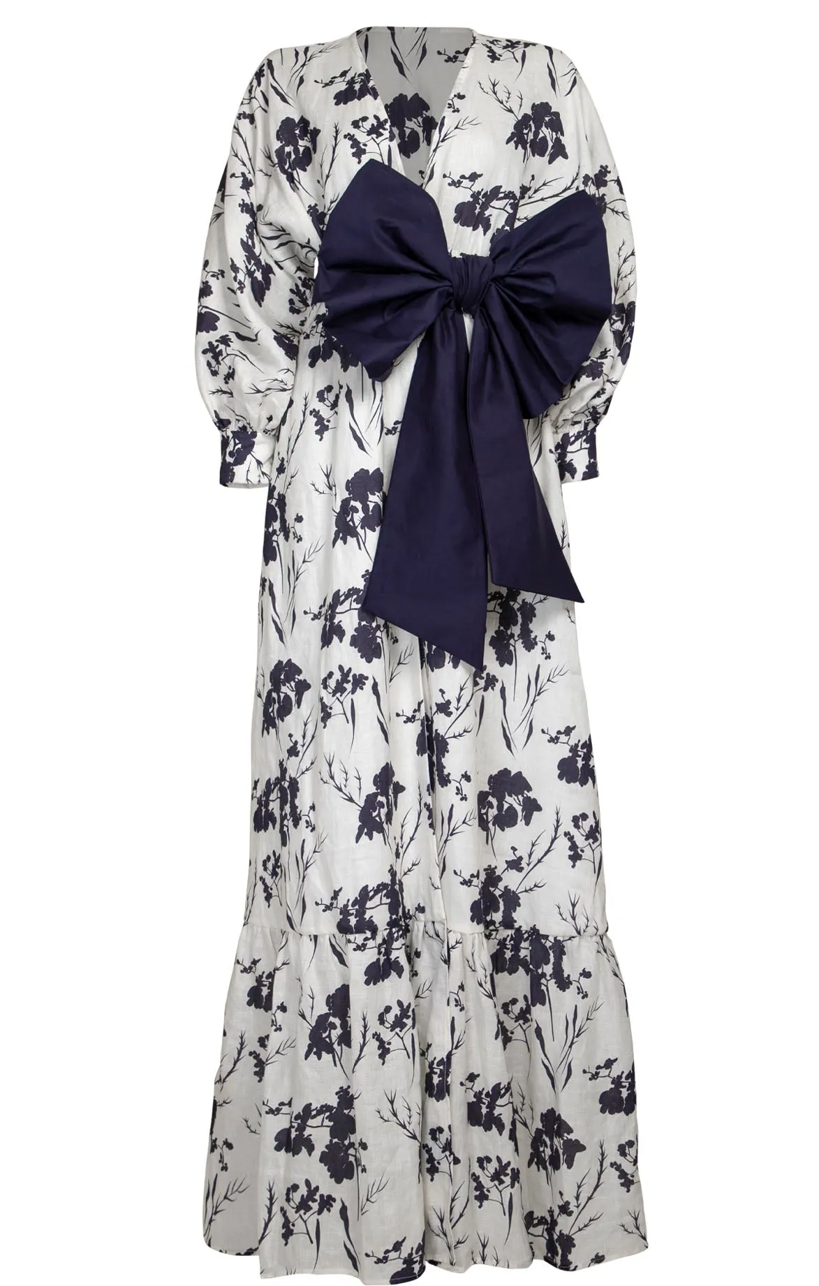 Maxi Dress in Cattleya / Mystic Navy